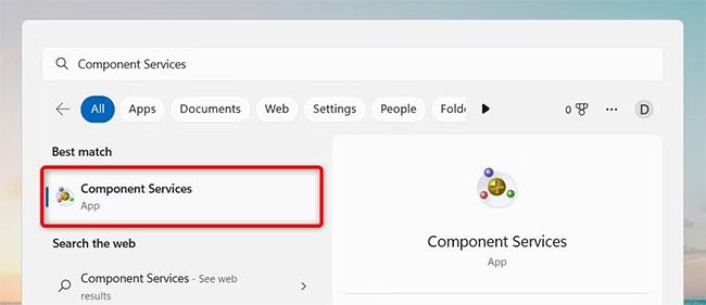 Comment ouvrir les services de composants dans Windows 11